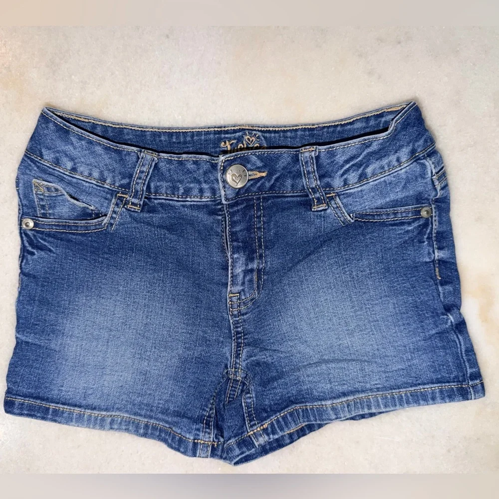 Justice Girls Blue Denim Shorts